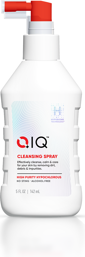 QIQ Cleansing Spray bottle with HypoBiome Technology